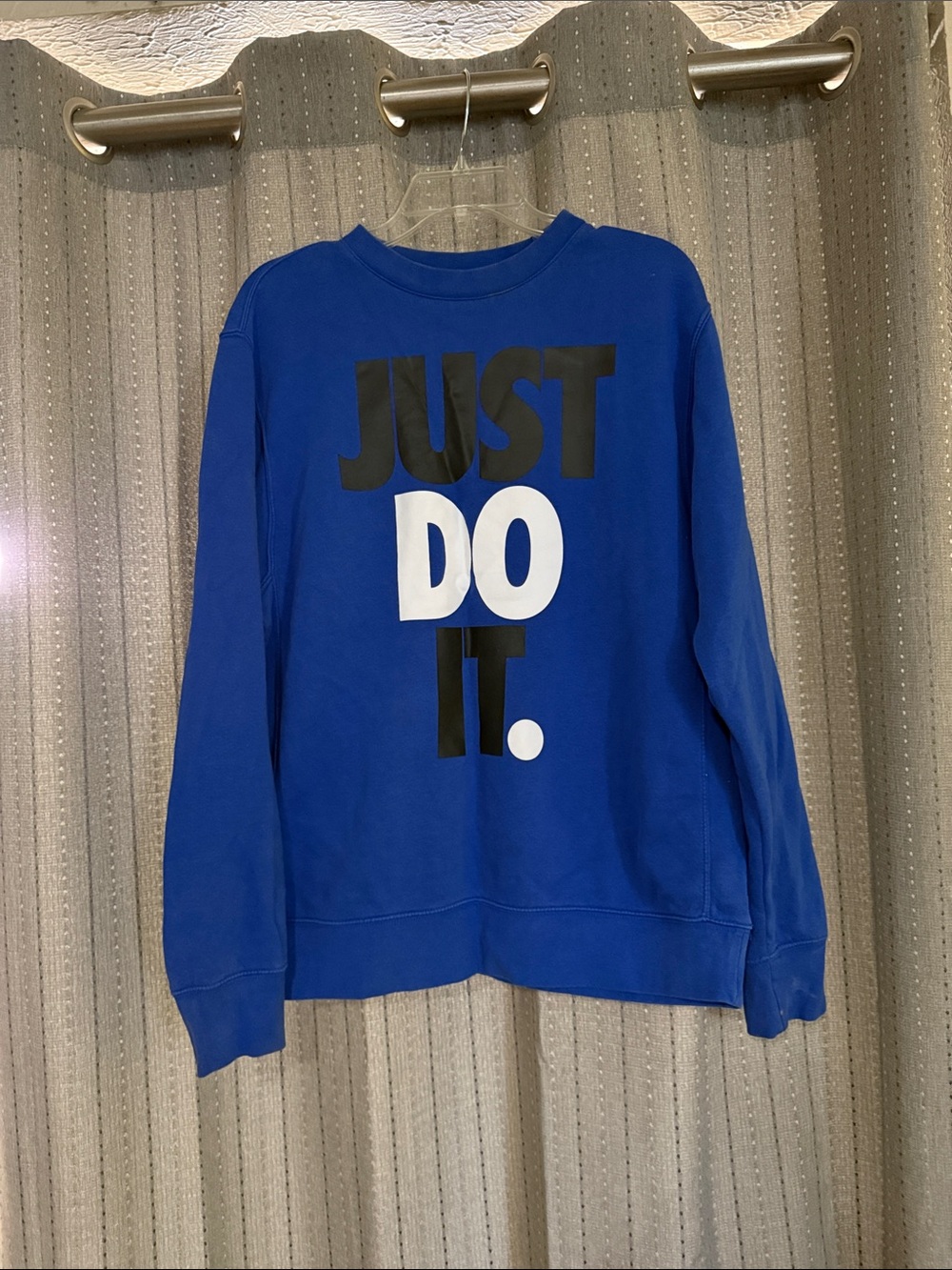 Nike Royal Blue Sweatshirt with White Logo Tag